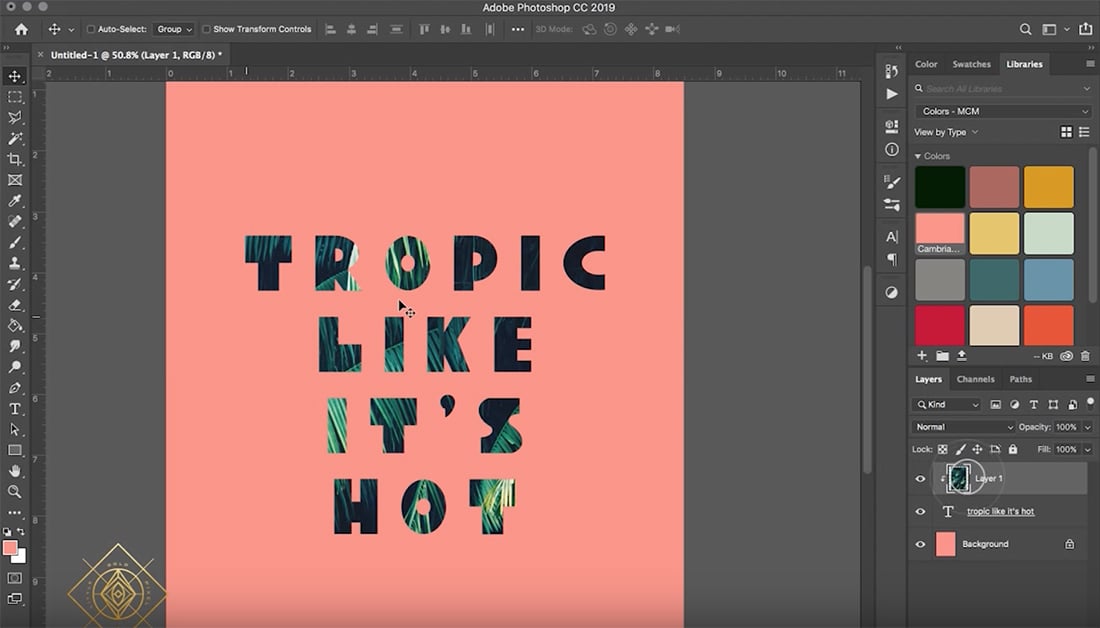 Tropic Free Printable • Tropic Like It's Hot • Little Gold Pixel