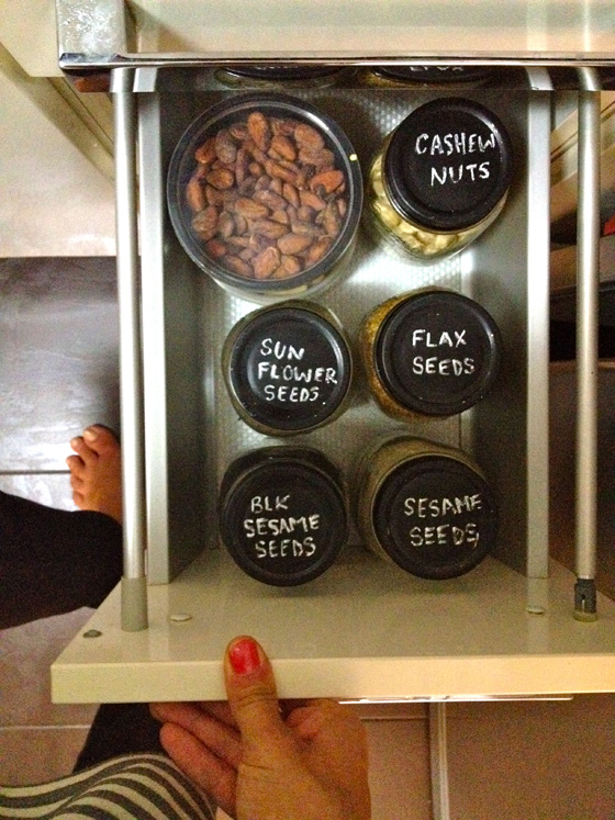 Make it! Chalkboard Paint Jar Lids Little Green Dot