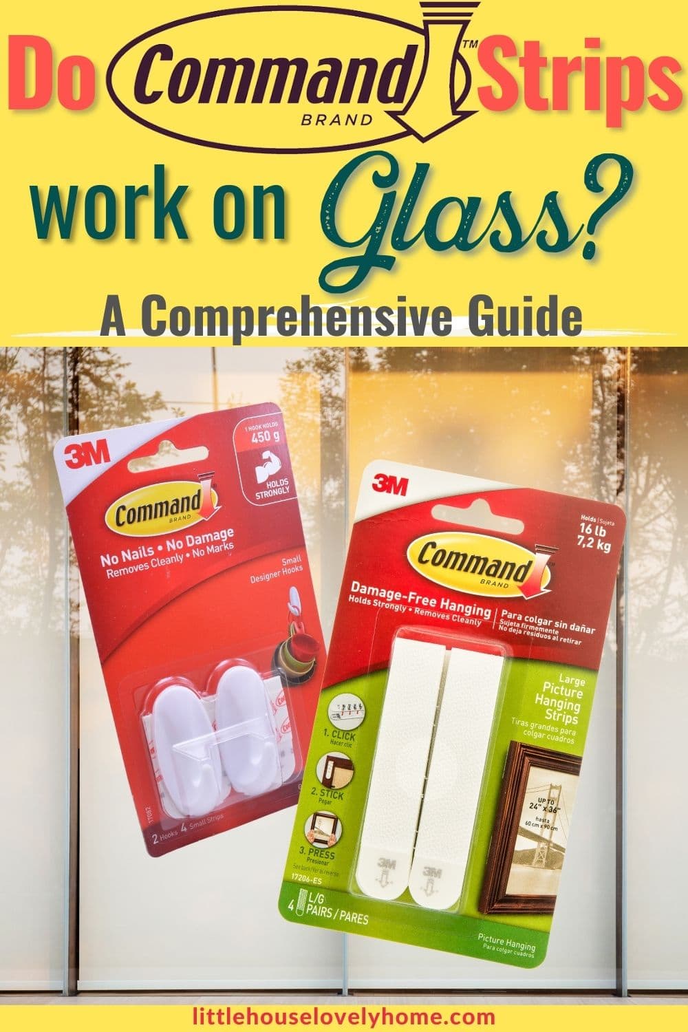 Do Command Strips Work on Glass? Little House Lovely Home