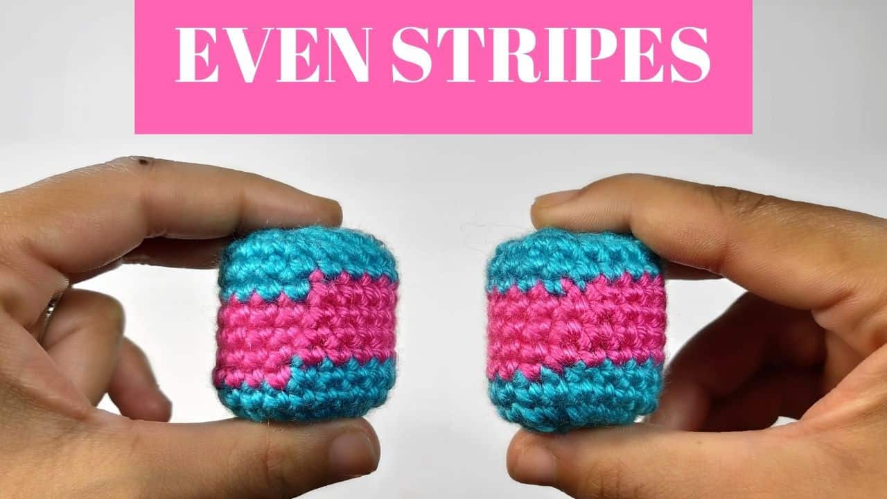 CROCHET JOGLESS STRIPES IN 1 MINUTE!!! Amigurumi Hacks Littlejohn's Yarn