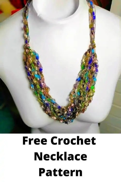Easiest Crochet Ladder Yarn Necklace + Video Instructions Littlejohn
