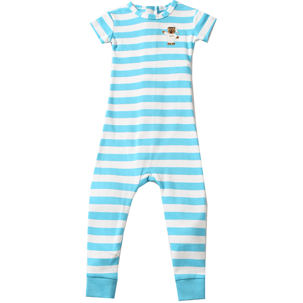 Short Sleeve Turquoise Stripe