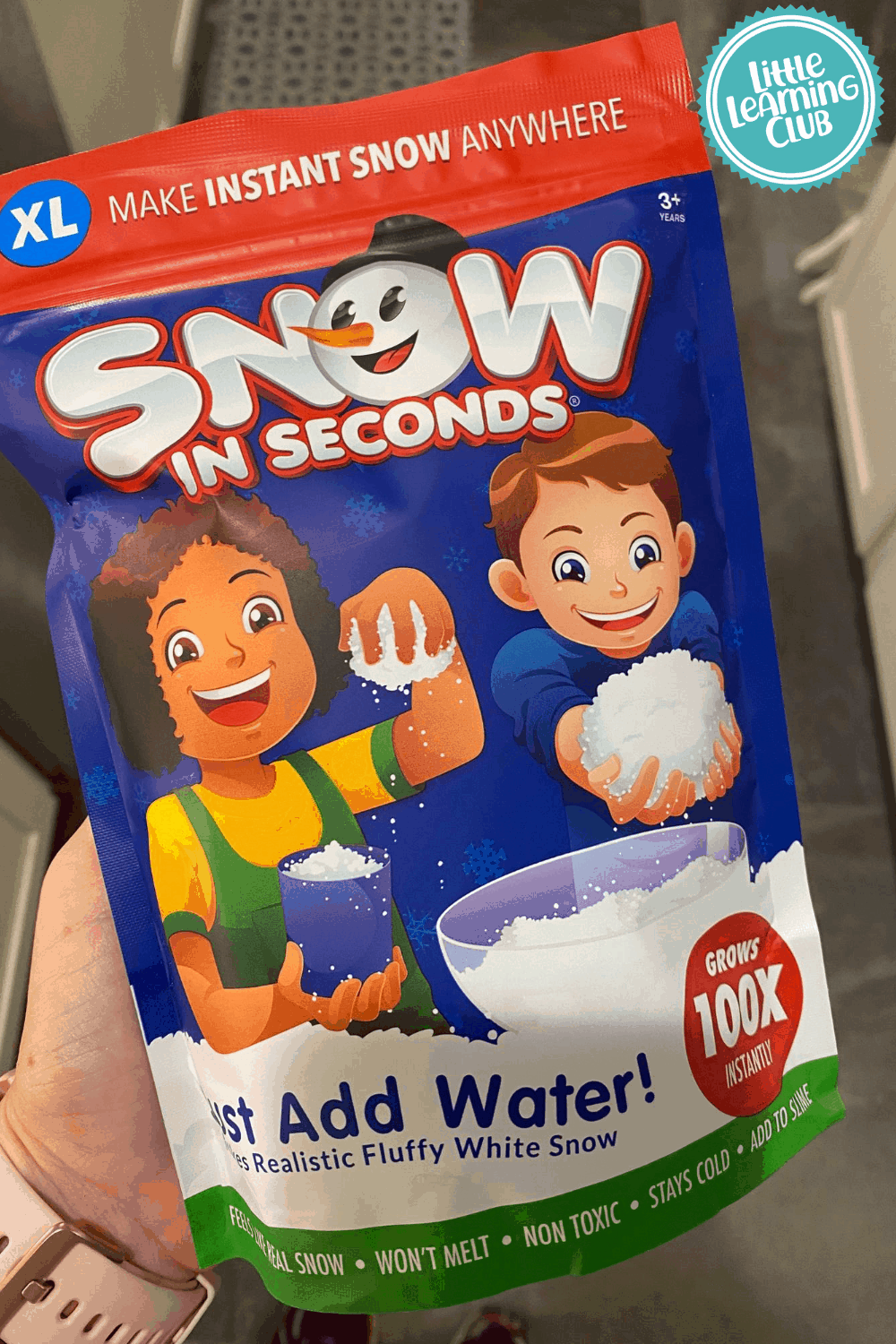 How to Make Fake Snow That Won't Melt! Little Learning Club