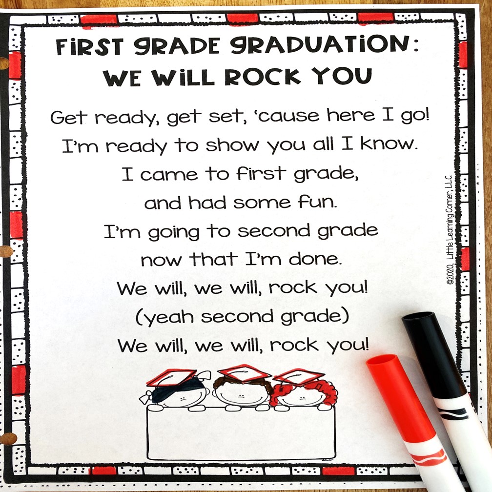 Cute End of the Year Songs Preschool and Kindergarten Graduation Little Learning Corner