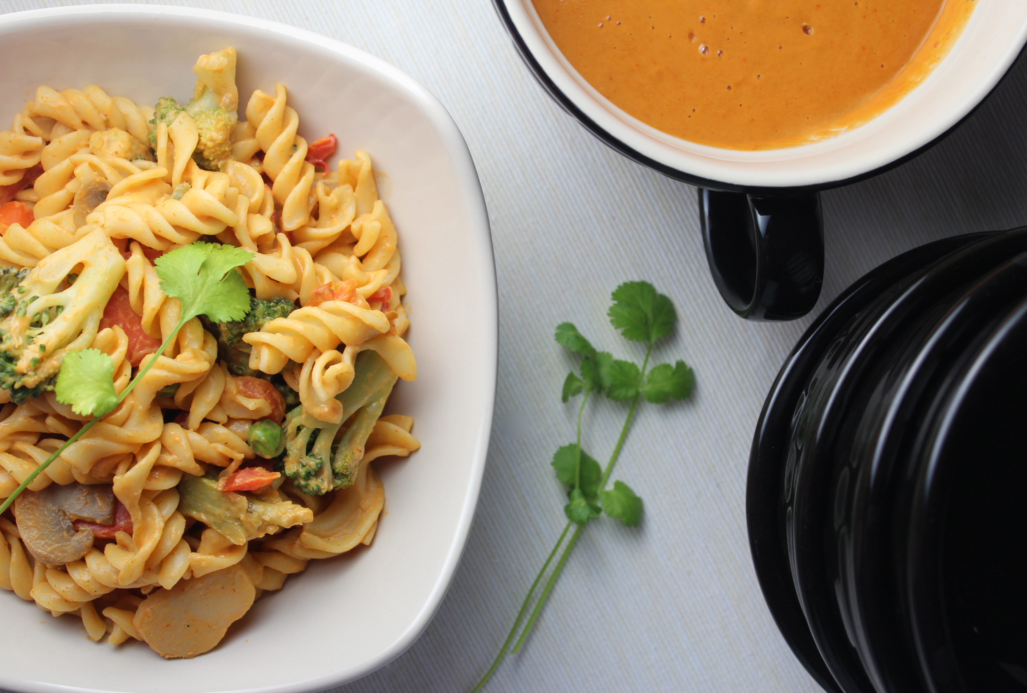 Thai Peanut Vegetable Pasta