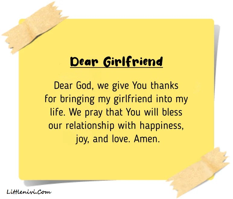 60 Strong Prayer For Girlfriend Prayer For Lover Success, Blessings