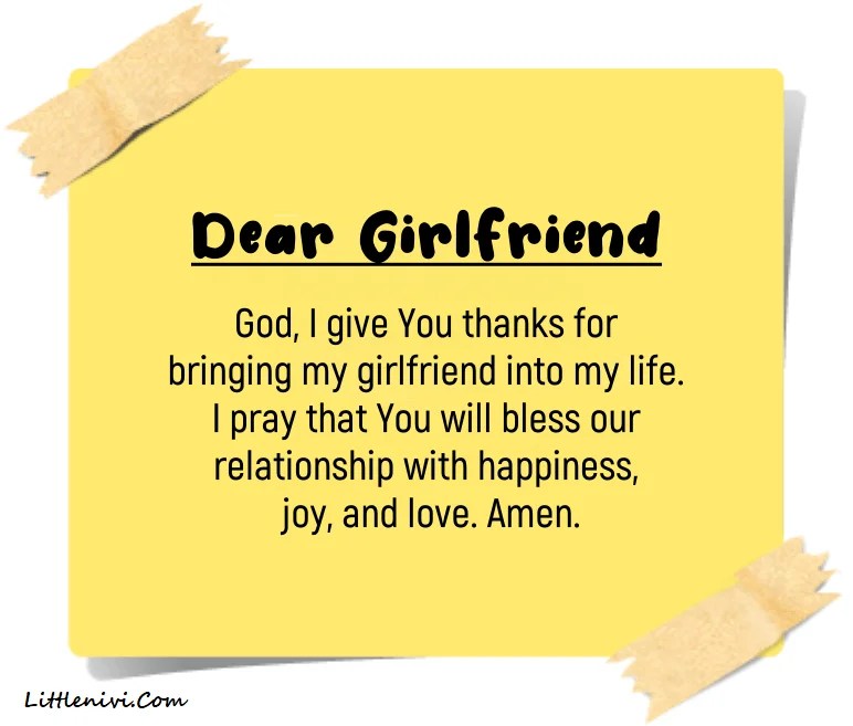 60 Strong Prayer For Girlfriend Prayer For Lover Success, Blessings