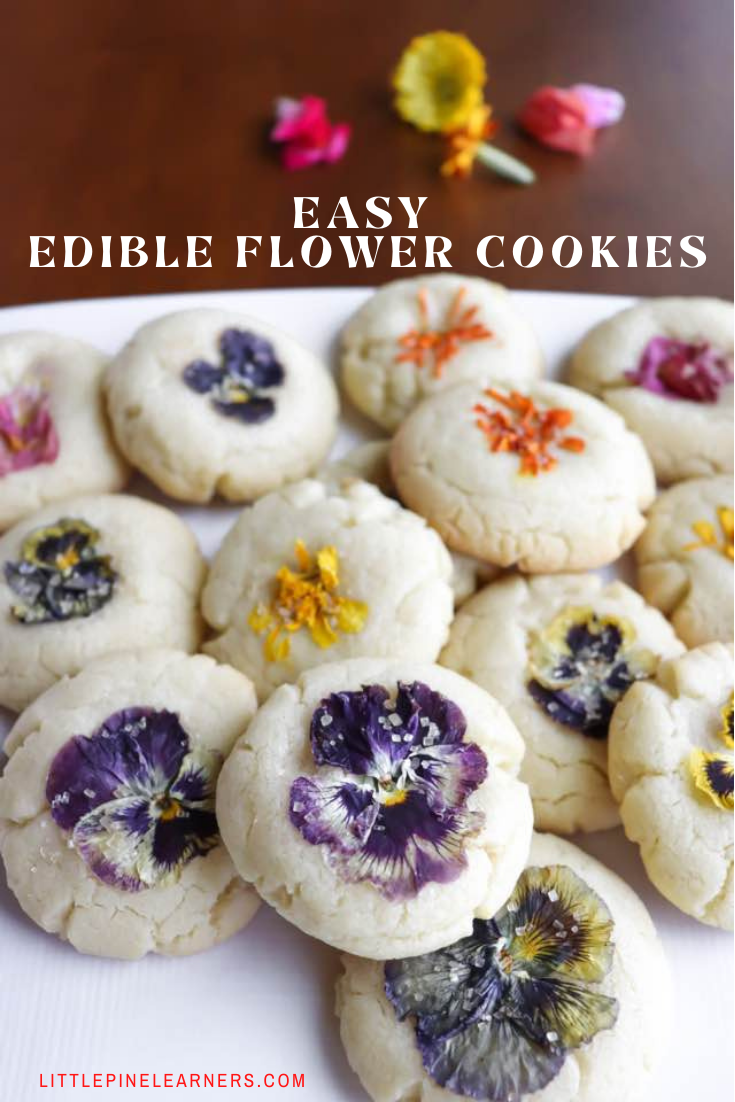 Super Simple Edible Flower Cookies • Little Pine Learners