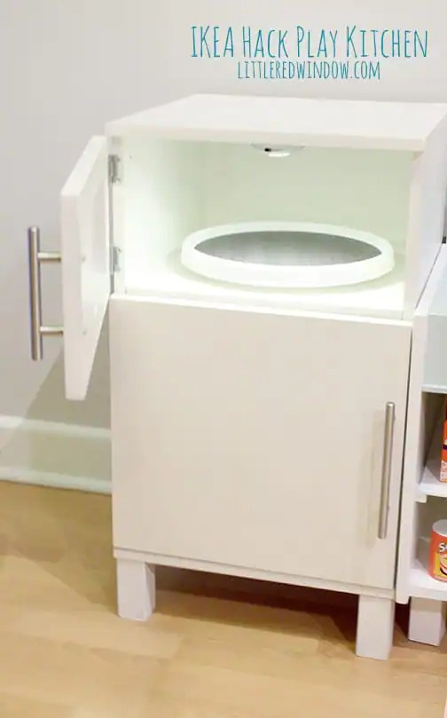 Ikea Hack Play Kitchen Fridge and Microwave Little Red