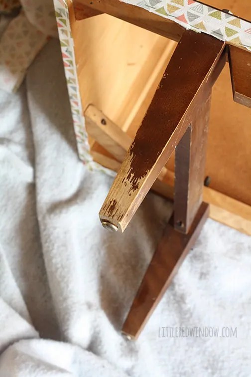 DIY Fabric Wrapped Dresser Makeover Little Red Window