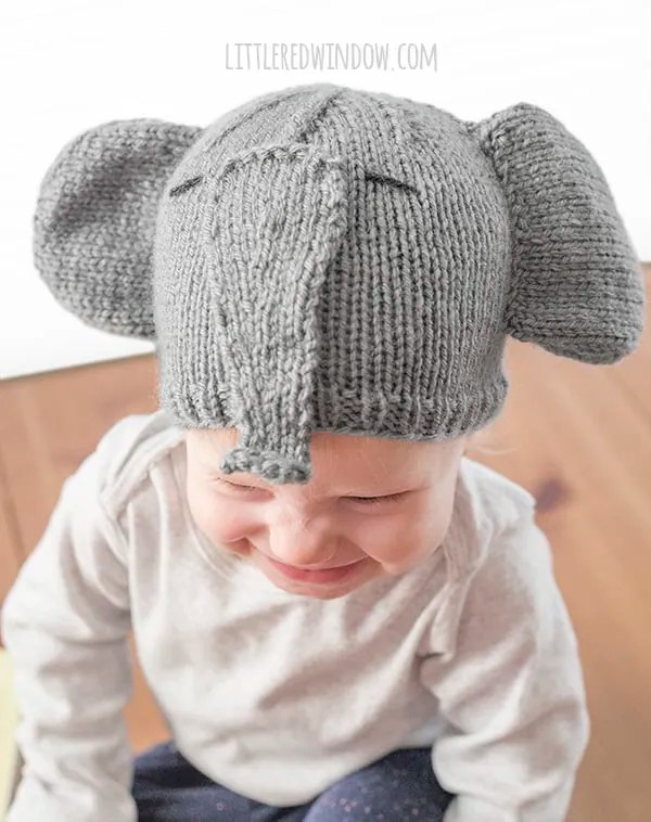 Tiny Elephant Hat Knitting Pattern Little Red Window