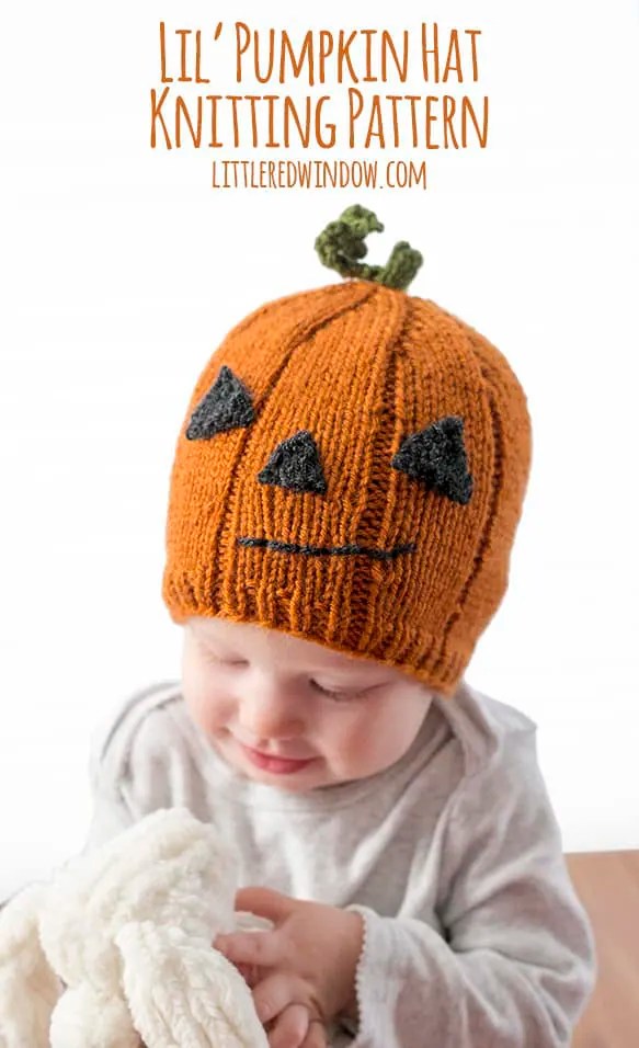 Lil' Pumpkin Hat Knitting Pattern Little Red Window