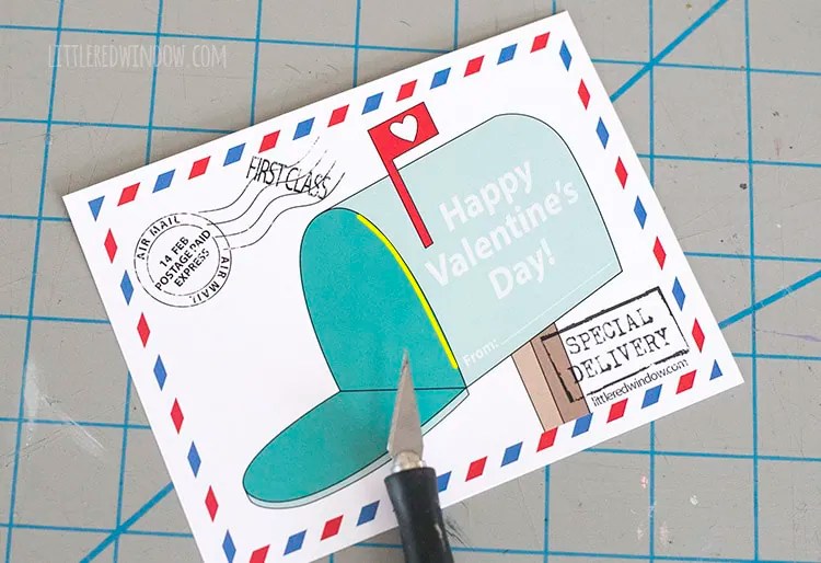Free Printable Mailbox Valentines Little Red Window
