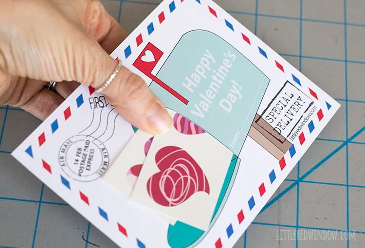 Free Printable Mailbox Valentines Little Red Window