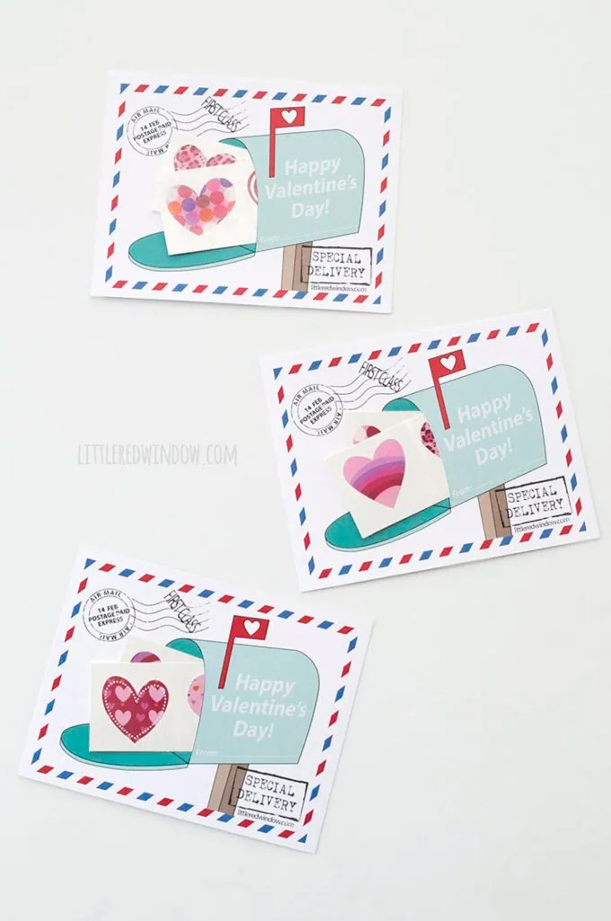 Free Printable Mailbox Valentines Little Red Window