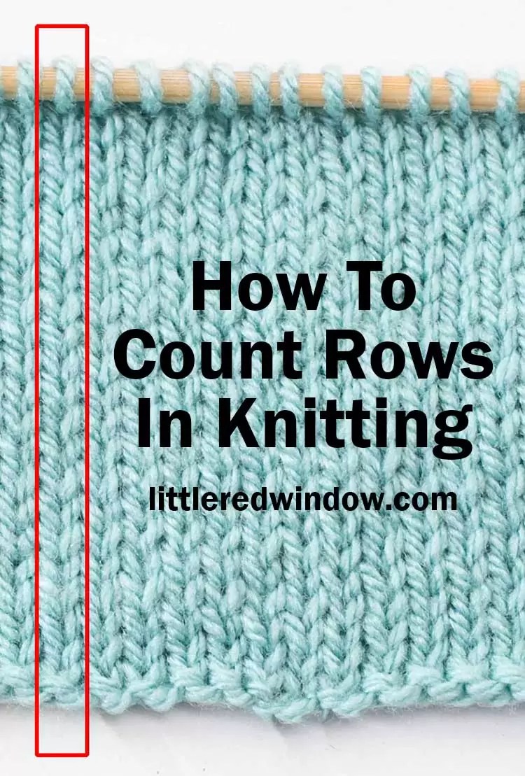 How To Count Rows in Knitting Little Red Window