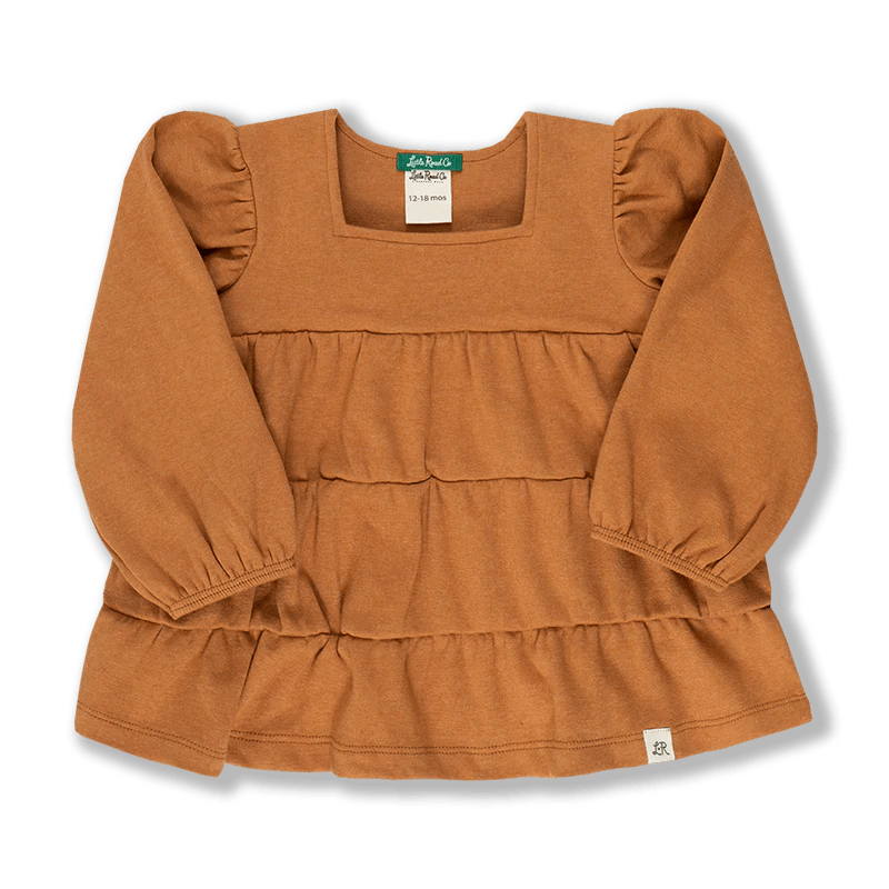 Rust Peasant Blouse Little Road Co.
