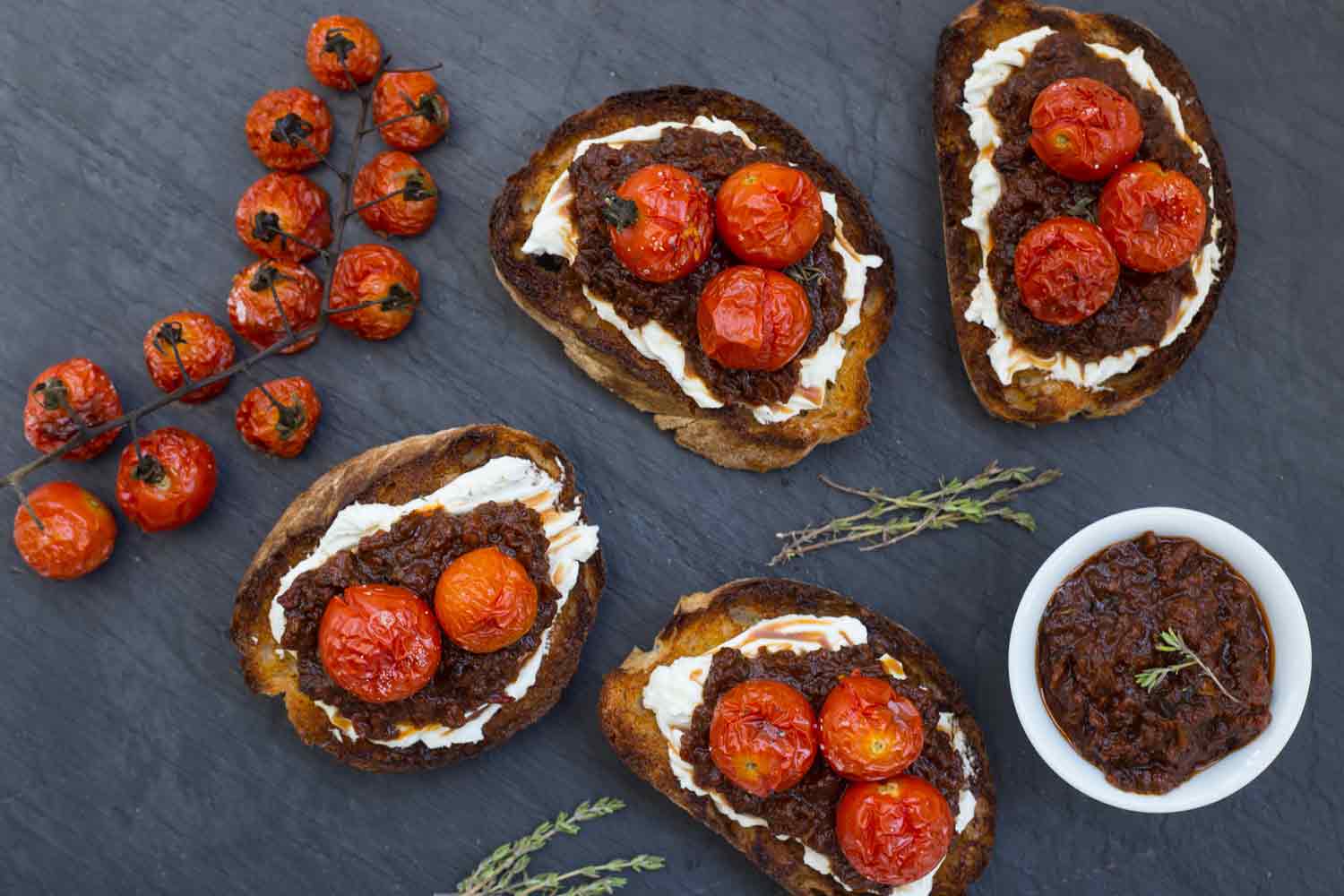 Sundried tomato jam crostini LITTLEROCK