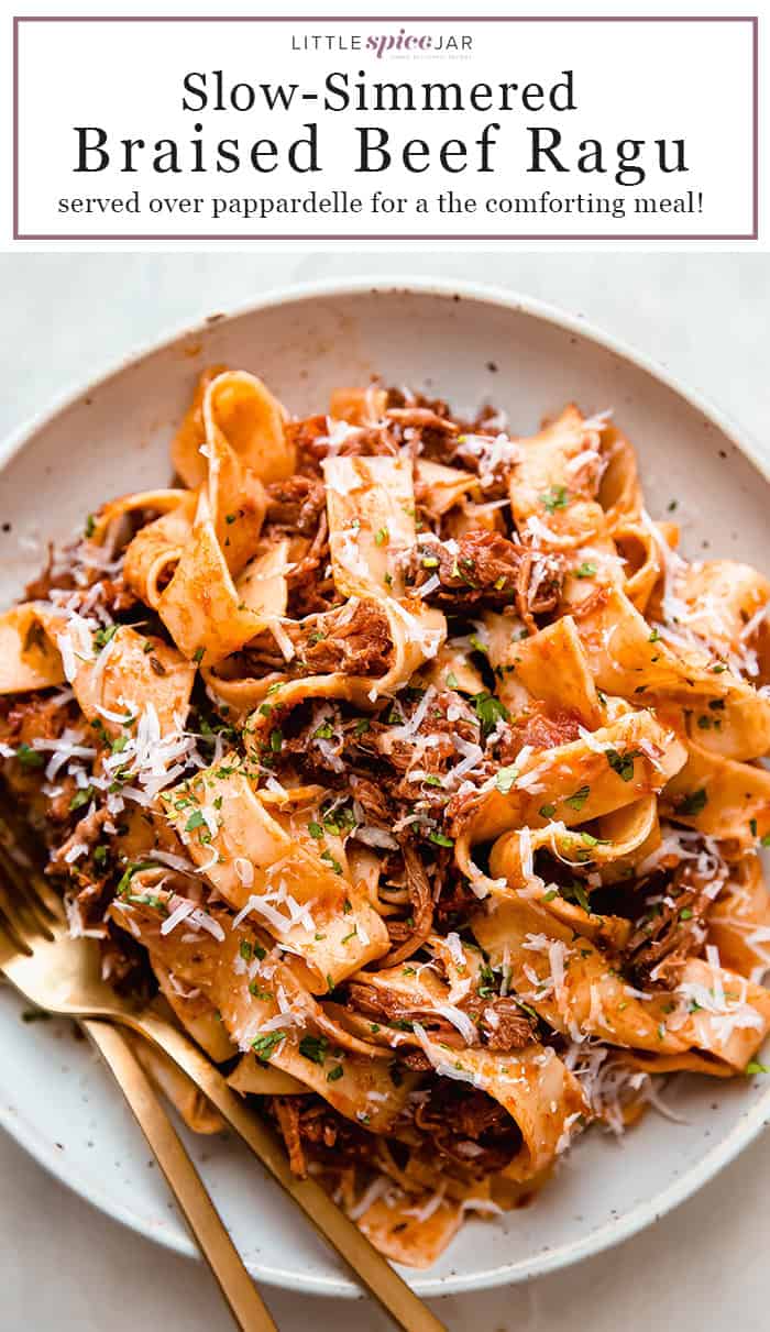 Weekend Braised Beef Ragu with Pappardelle Recipe Little Spice Jar