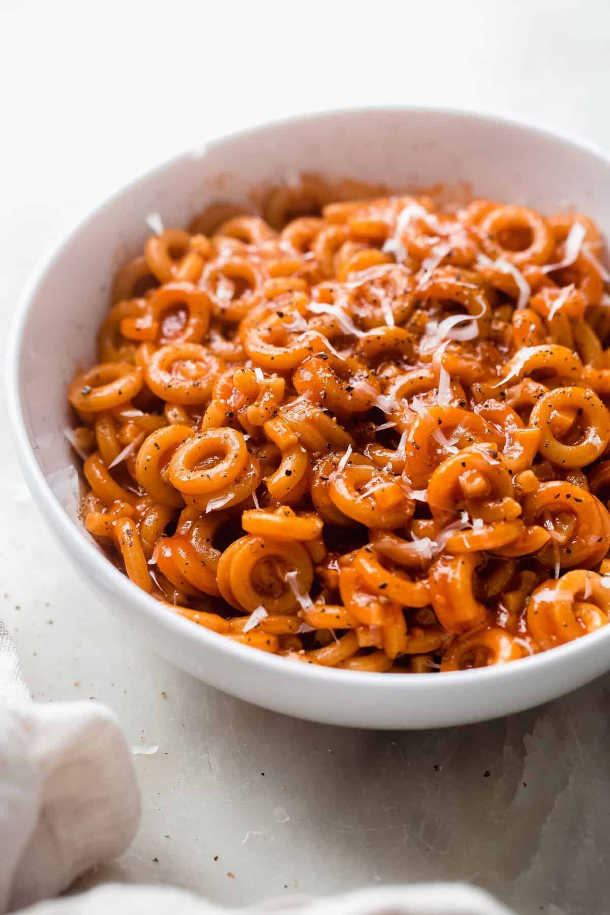 Simple, Cozy Homemade SpaghettiOs Recipe Little Spice Jar