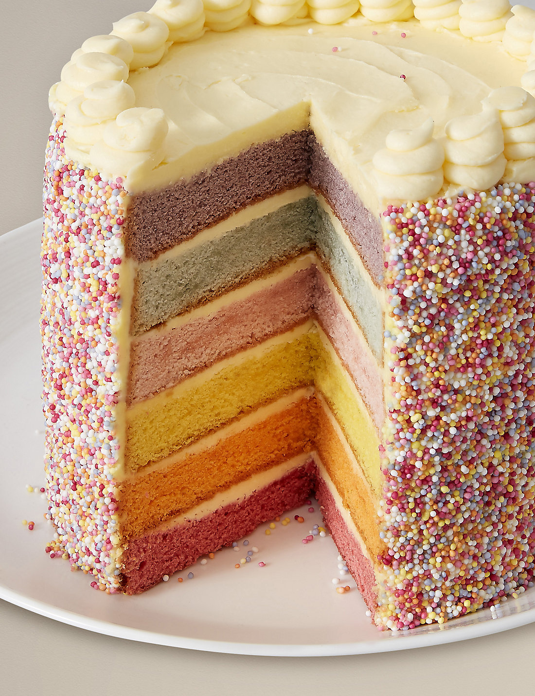 M&S rainbow layers cake Little Spree,style inspiration for modern mothers