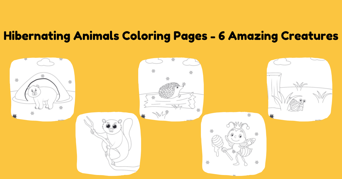 Best Hibernating Animal Coloring Pages Little Sprout Art