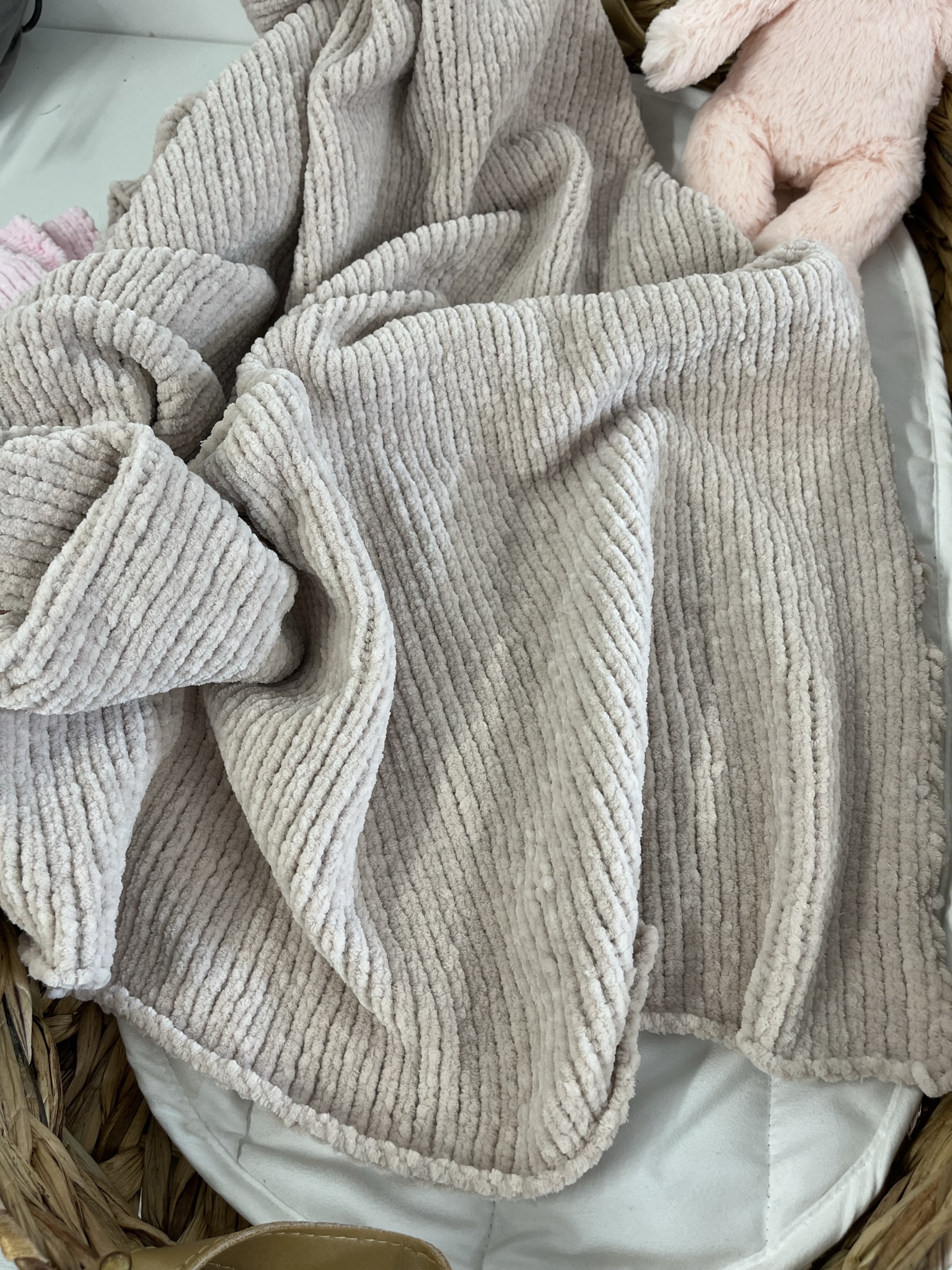 Hand knit baby blanket Little Star Design