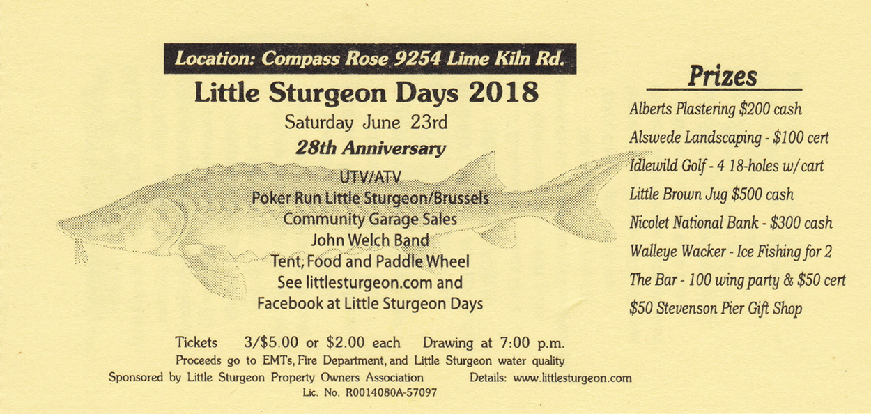 to Little Sturgeon Days in Door County, WI Little Sturgeon