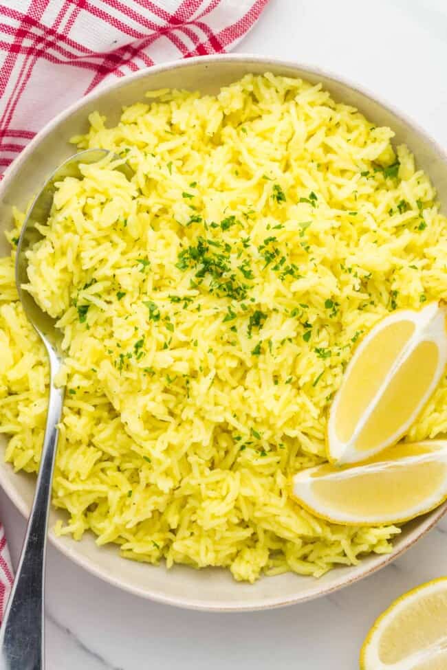 Easy Lemon Rice Recipe Little Sunny Kitchen