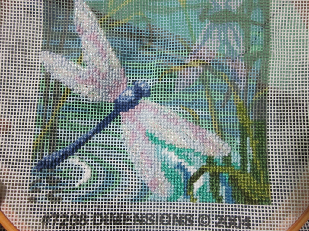 Progress Report Dragonfly Needlepoint Little Thread Crafts