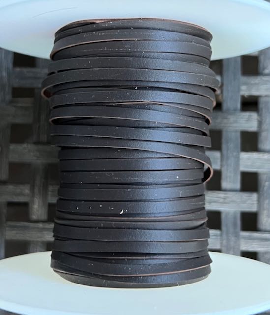 Chocolate Kangaroo lace (3mm width) by meter LittleWind Show Leads