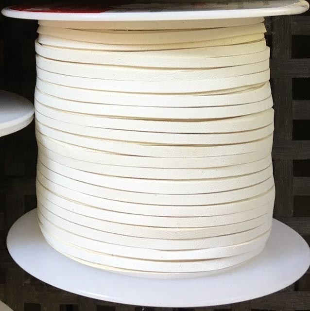 White Kangaroo lace (3mm width) by meter LittleWind Show Leads