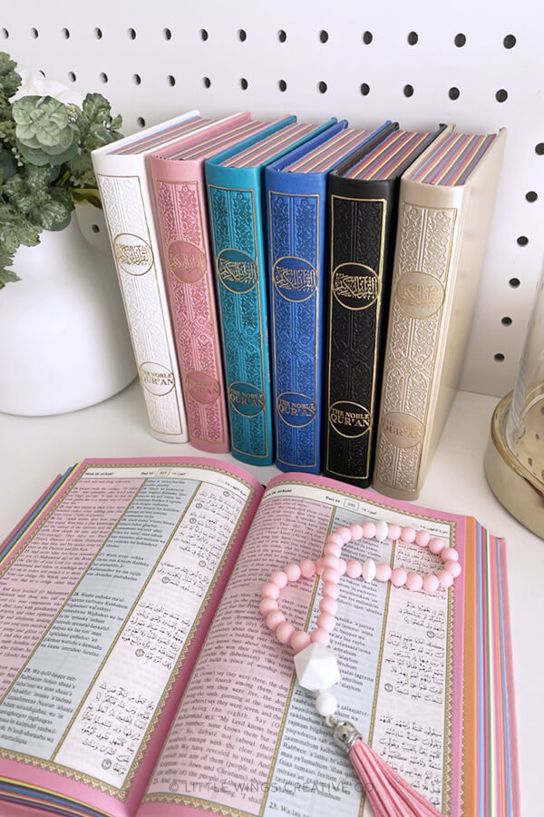 English Transliteration Rainbow Quran (Medium)Little Wings Creative Co