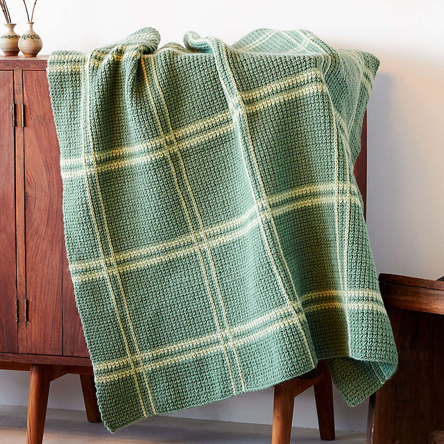 11 Delightful Plaid Crochet Blanket Patterns (free and easy) Little
