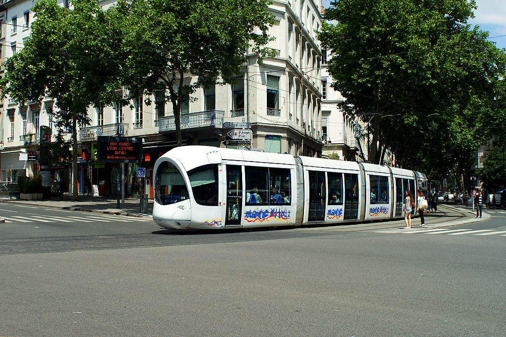 TCL tram 34 Cours de la Liberté Lyon (F) 5 giugno 2014