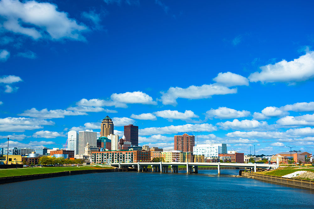 Des Moines IA is a ranked 7 Most RecessionProof Cities in the US
