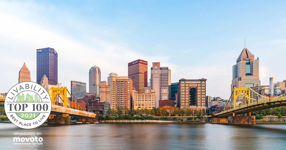 Pittsburgh, PA Ranked 45 Best Place to Live in 2021 Livability