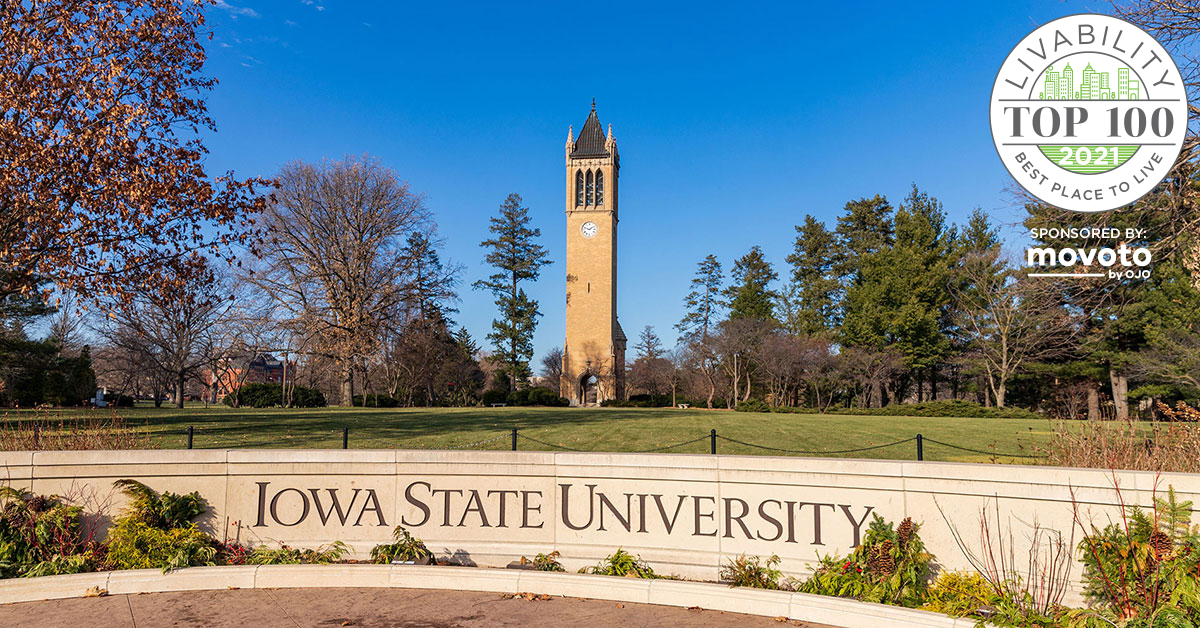 Ames, IA Ranked 64 Best Place to Live in 2021 Livability