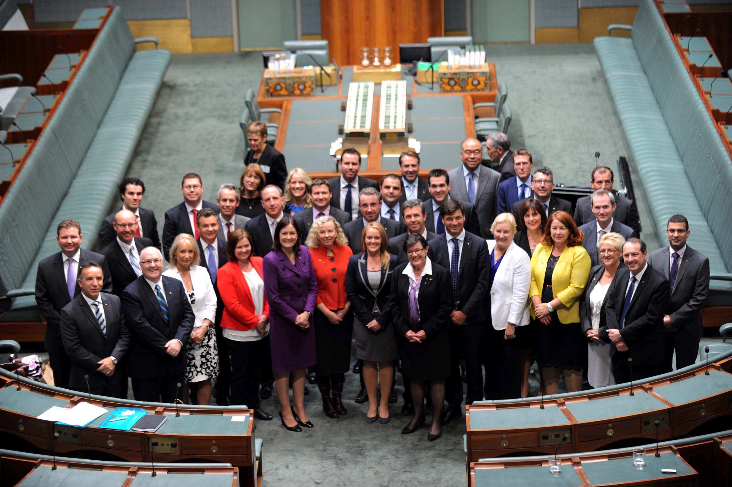 Outgoing Speaker Anna Burke new MPs to Parliament House