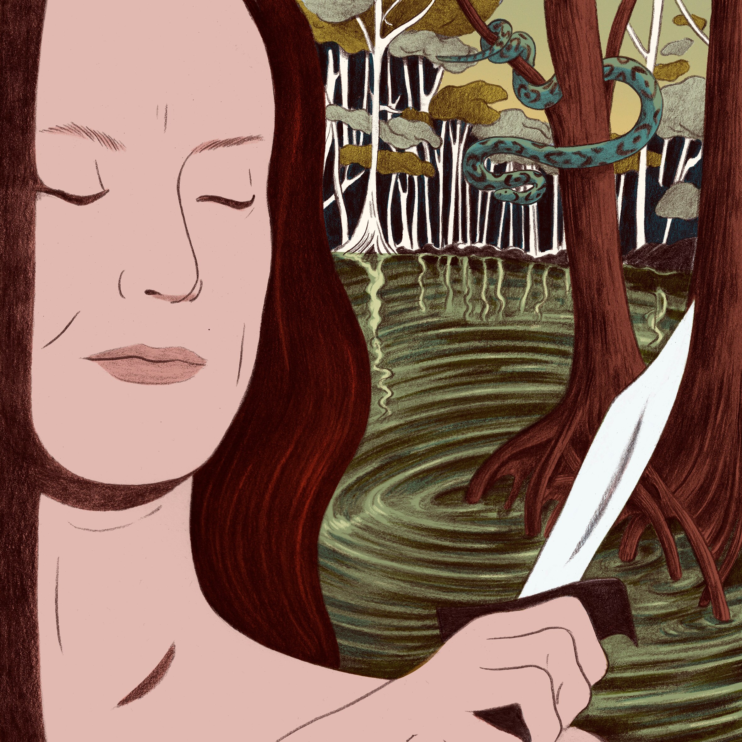 Ky Furneaux was used to stuntwork. But was she ready for 21 days naked in a swamp? - ABC News