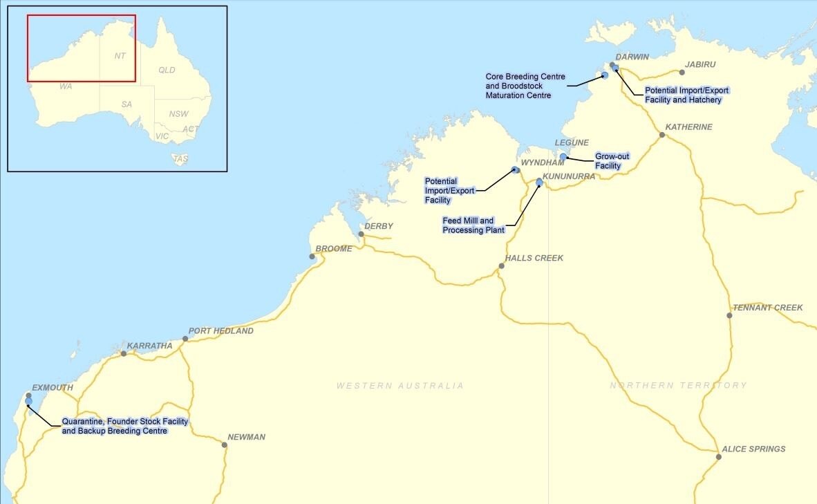 Mega prawn farm Project Sea Dragon nets Indigenous Land Use Agreement