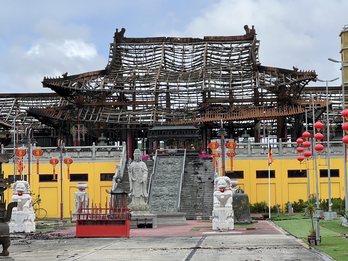 Buddhist community 'heartbroken' after fire devastates temple in