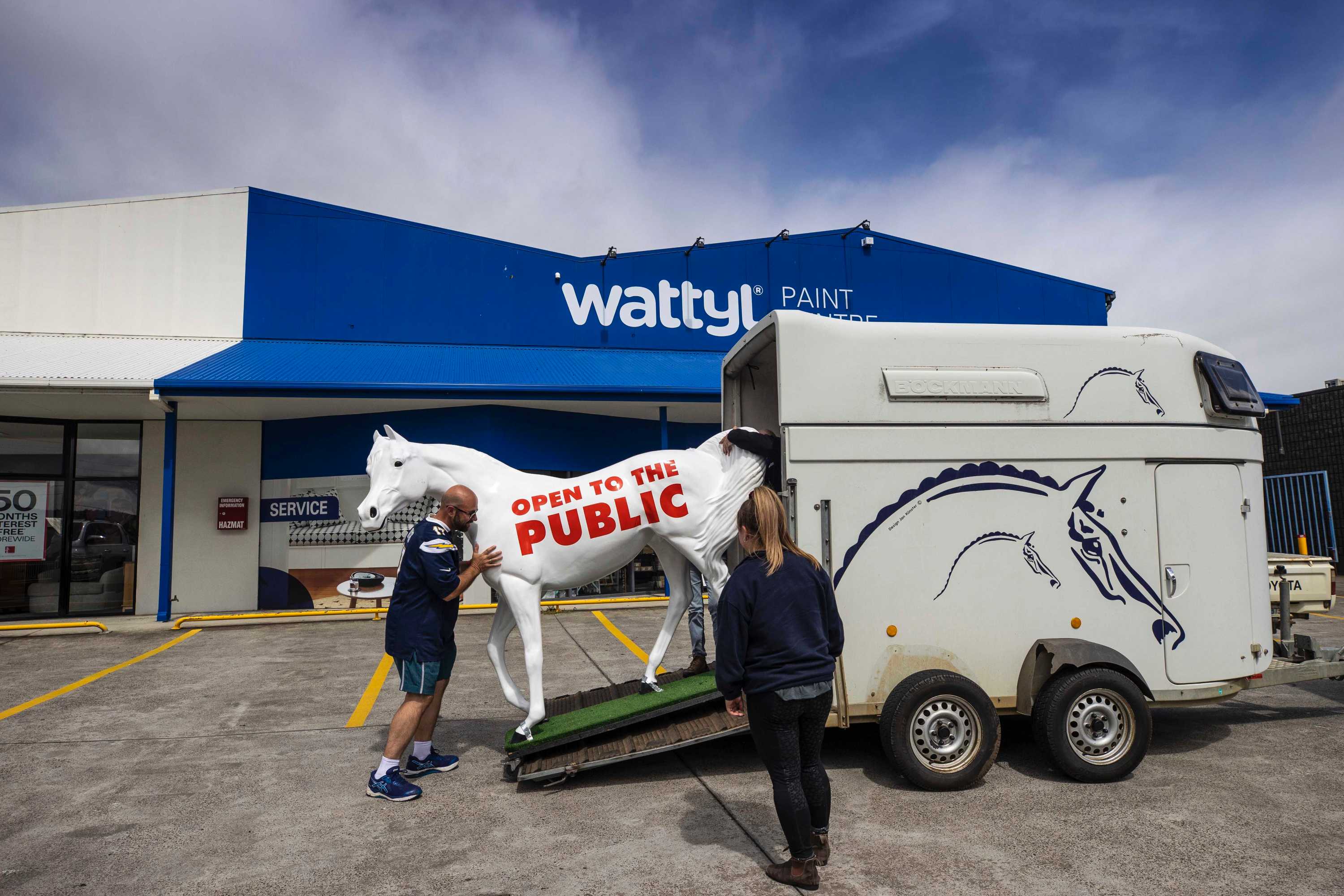 Chester the fibreglass horse swaps the paint shop for a life on the