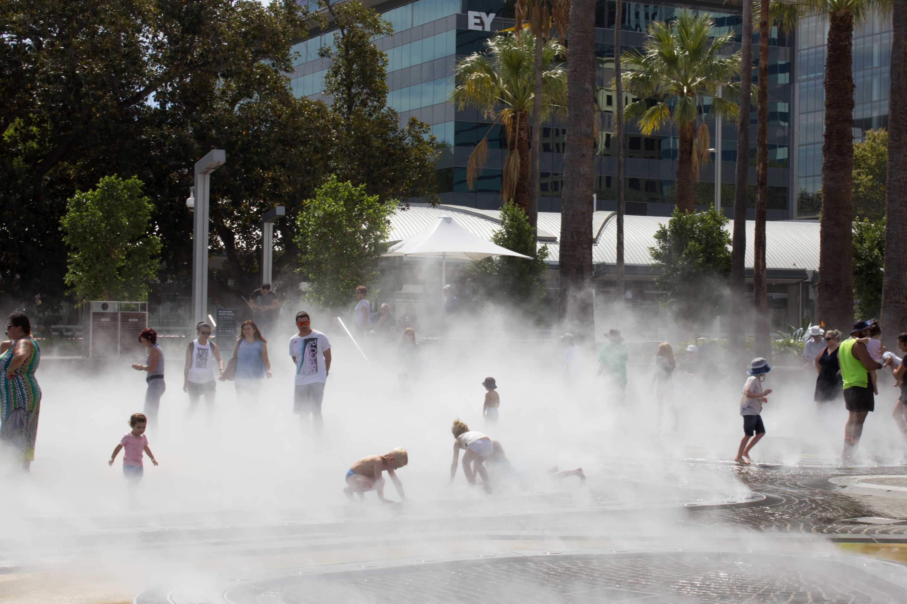 Children using Elizabeth Quay water park should 'take a shower