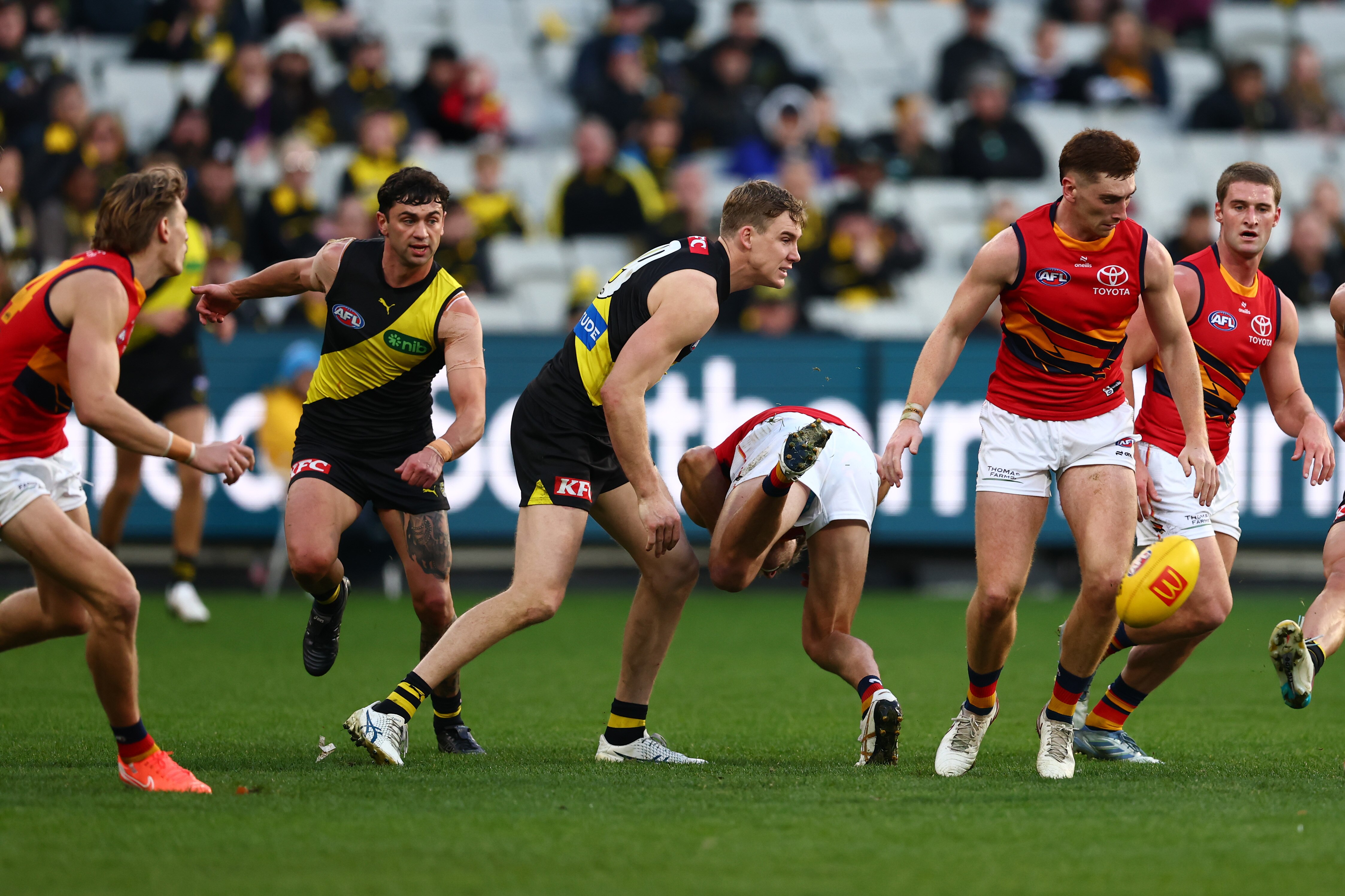 Tom Lynch sent directly to AFL Tribunal for wild strike on opponent