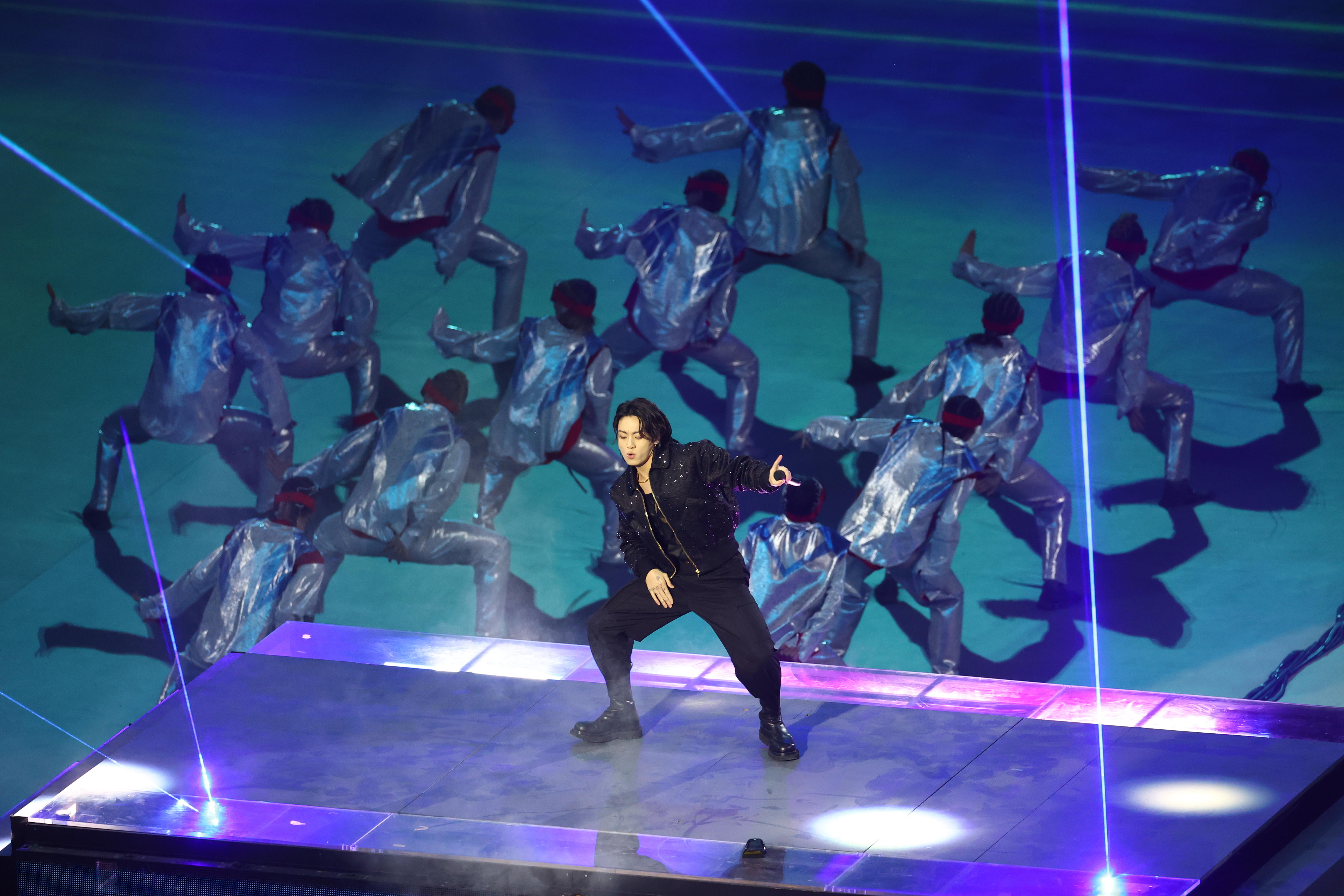 Qatar World Cup opening ceremony features Freeman and Jung Kook