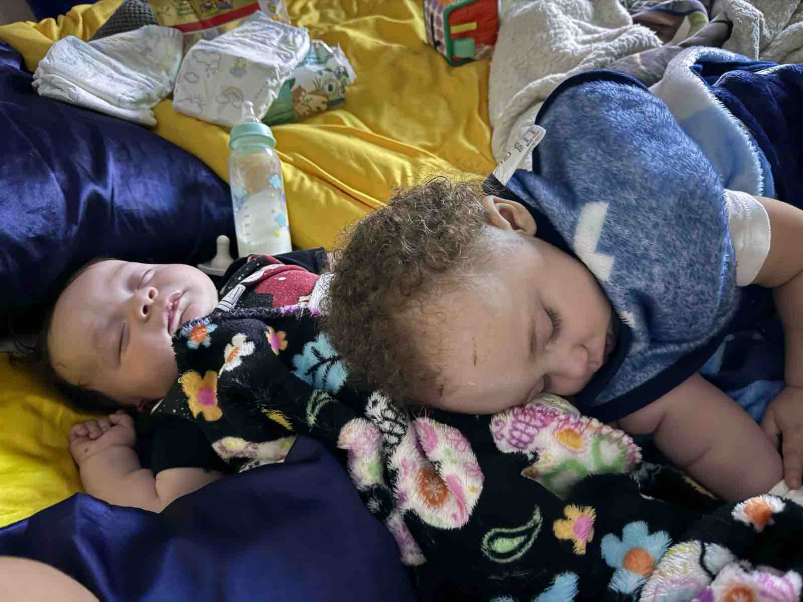 Family of fourmonthold baby say they found him in a fallen tree after