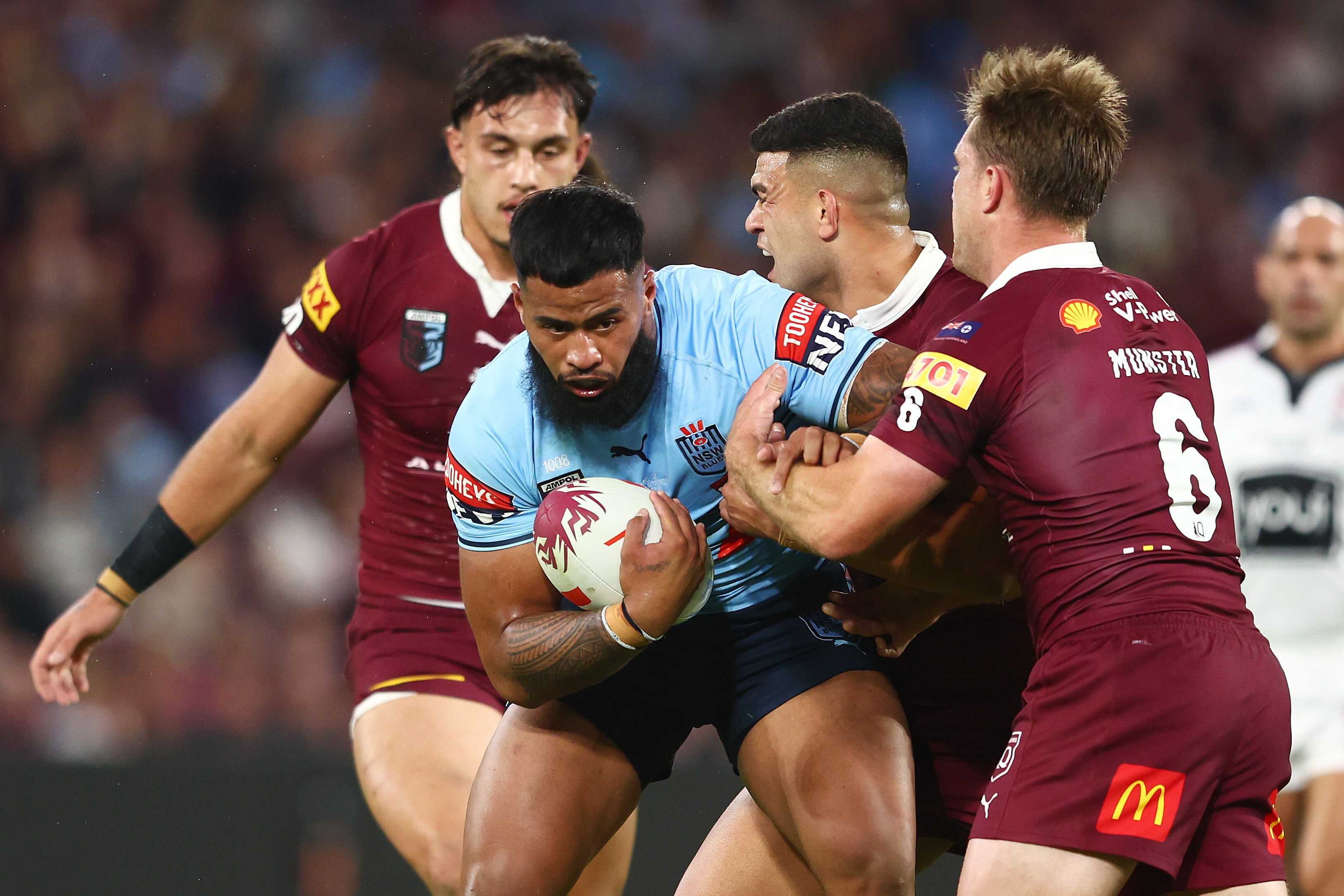 NSW Blues star Payne Haas focused on State of Origin duties despite father’s drug-trafficking charges