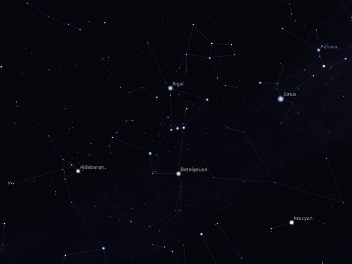 Sky guide What stars, and constellations to see in January