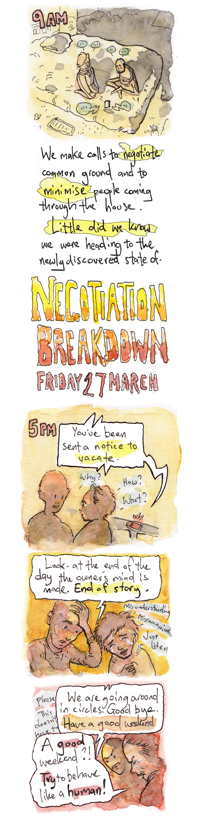 Kicked out during coronavirus — a comic about finding a new home in a